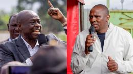 Collage image of Rigathi Gachagua and Kimani Ichung'wah.
